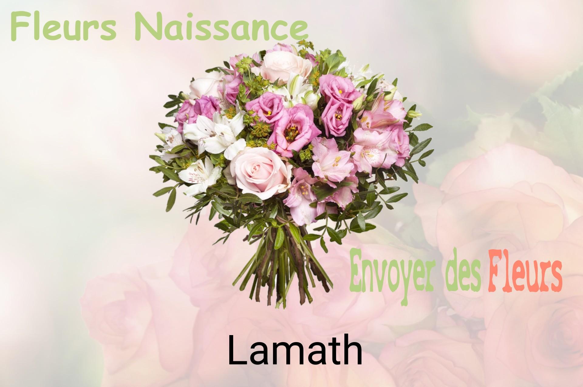 Bouquet de fleurs de naissance livré à Lamath